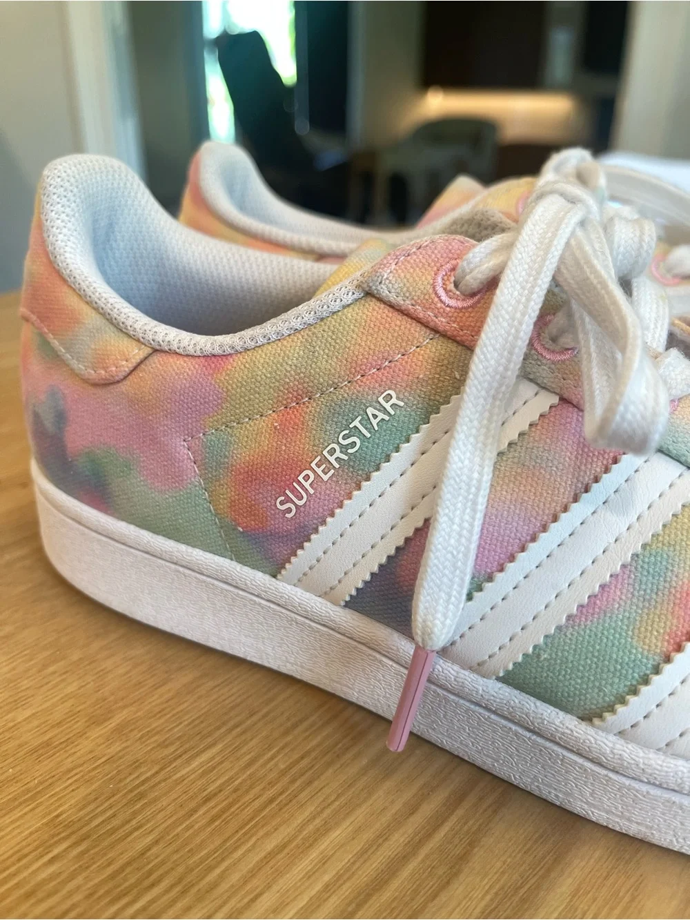Adidas Women's Pastel Tie-Dye Superstar Sneakers - 7.5 LKN